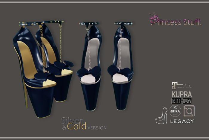 .Princess Stuff. [Dark Angel Heels] *Midnight Blue*