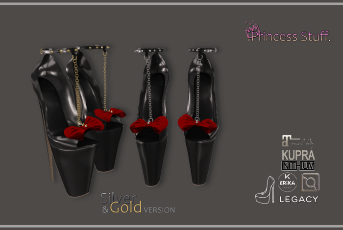 .Princess Stuff. [Dark Angel Heels] *Black&Ruby*