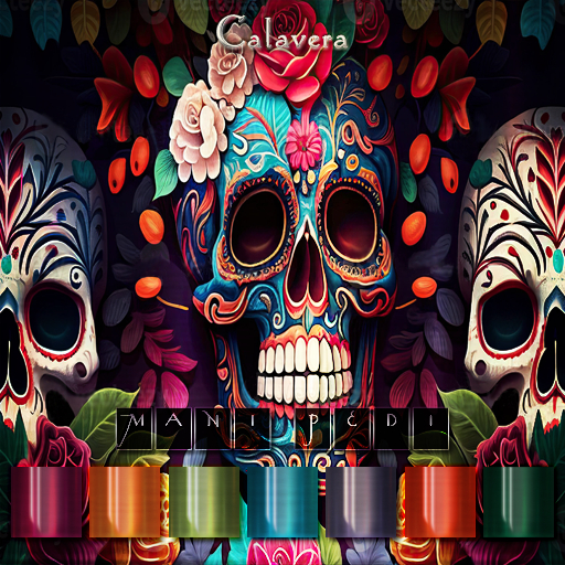 ~Mani Pedi~ Calavera Polish - GenX HUD