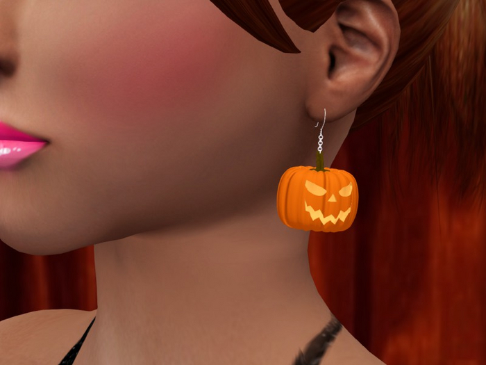 TM Bad Pumpkin Earrings - Halloween
