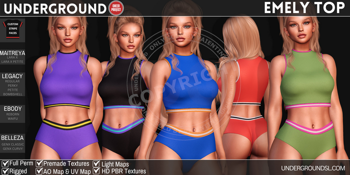 [UG MESH] EMELY TOP  +PBR