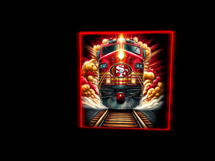 49er's Glow Canvas