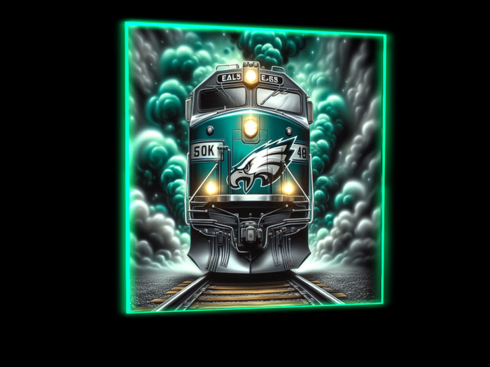 eagles glow canvas