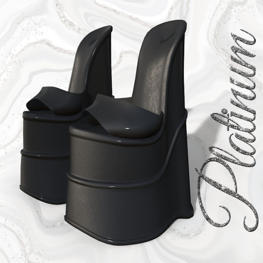 Black Double Wedges
