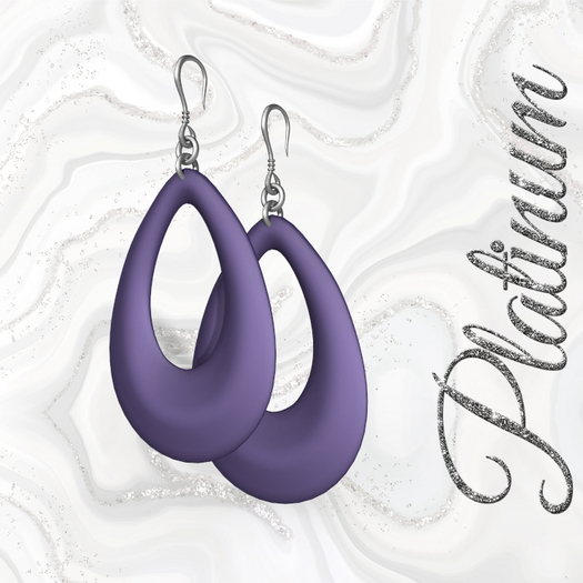 Purple Retro Earrings
