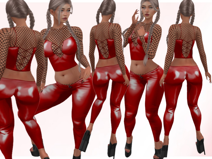 Lizzi Design - Latex Red Full Perm 