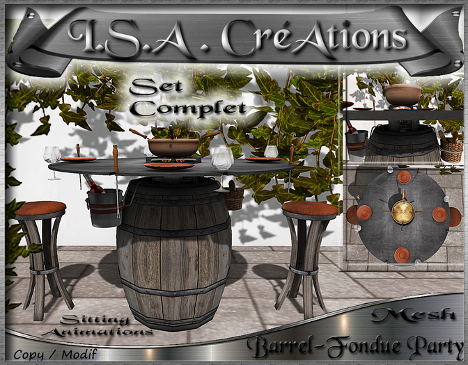 Barrel-Fondue Party * Mesh * BOX