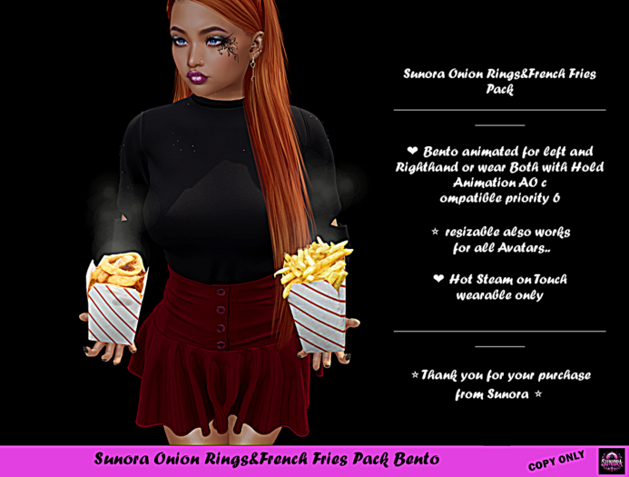 Sunora Onion Rings&French Fries Pack