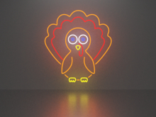 Thanksgiving day 12 neon sign Full Permission