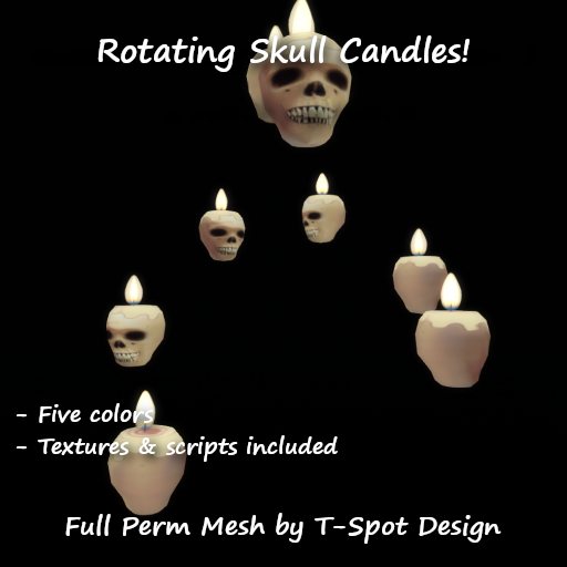 T-Spot Mesh - Rotating Skull Candles - FP - LI=1.5