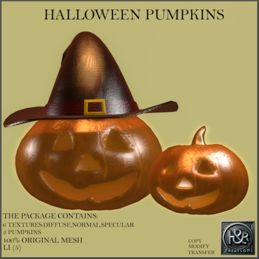 H&R Halloween Pumpkins  FULL PERM  (wear)