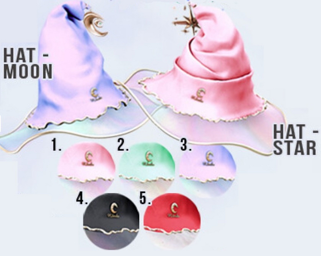 `M.BIRDIE / Magical mood. Hat Star4 BLACK
