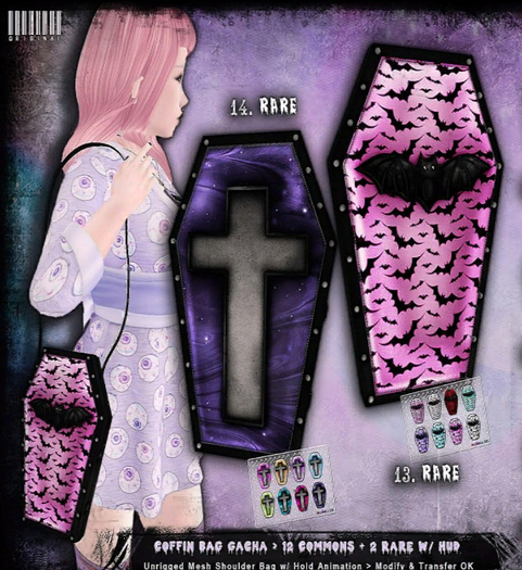 [ bubble ] Coffin Bat Bag - 13 RARE