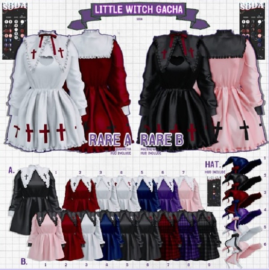 [soda] Little witch gacha - hat 4 (violet)