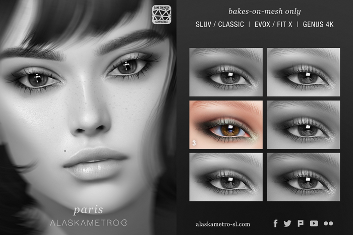 "Paris" eyeshadow TESTER | EvoX BOM | Bakes-on-Mesh/Classic | Genus 4K BOM