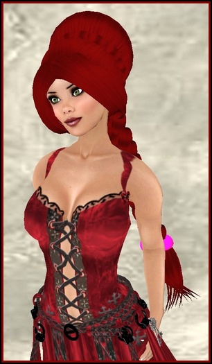 Princess Dark Red Hair