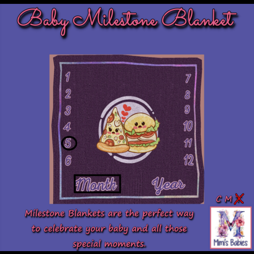 {M} Happy Meal   Milestone Blanket 