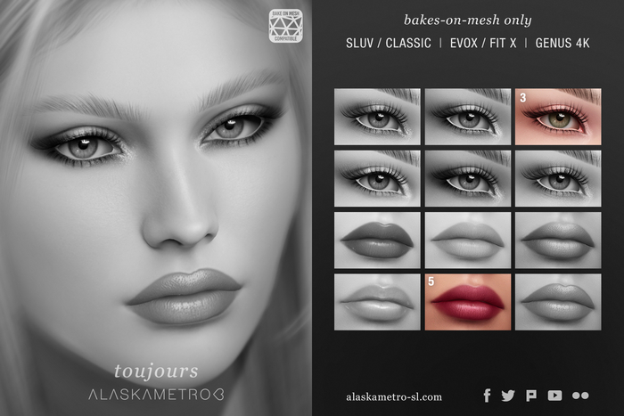 "Toujours" makeup TESTER | EvoX BOM | Bakes-on-Mesh/Classic | Genus 4K BOM