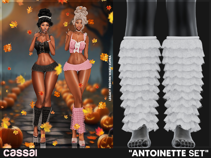 #CASSAI. - 'Antoinette' Legwarmers - Snow