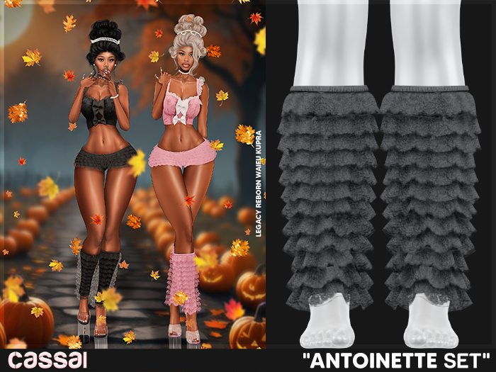 #CASSAI. - 'Antoinette' Legwarmers - Slate