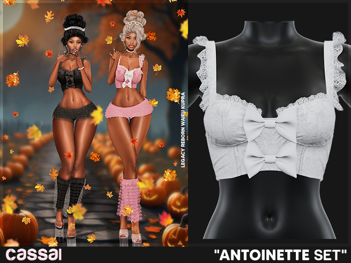 #CASSAI. - 'Antoinette' Corset - Snow