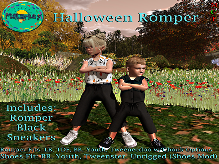 Malarkey Halloween Romper - Pattern (Rezz Me)