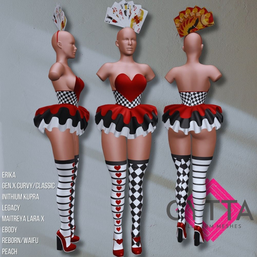 ::: [GYTTA] ::: FULL PERM 2024 # 85 - Queen of Hearts Costume