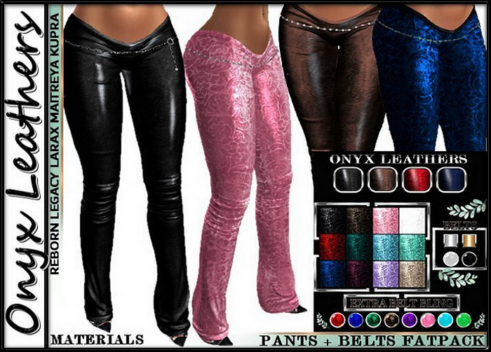 Goth Leggings with Belt Fatpack