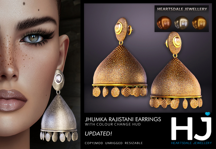[HJ] Jhumka Rajistani Earrings
