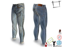 Full Perm Men's Skinny Tight Dirty Jeans Signature, Belleza Jake, Gamit, Adin, Slink, Legacy Male