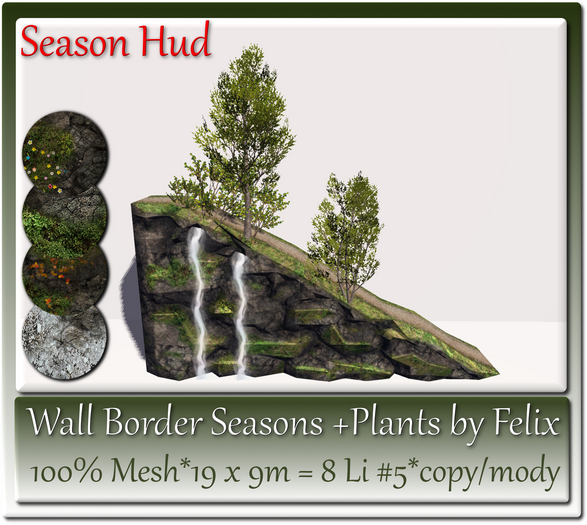 Wall Border Season Set +Plants c+m 19x9m=8 Li #5