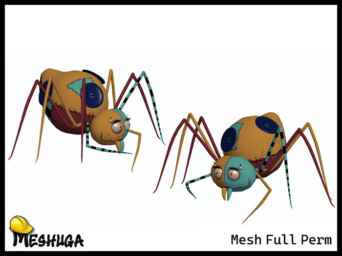 Meshuga - Halloween Spider Plush Toy FULL PERM MESH 