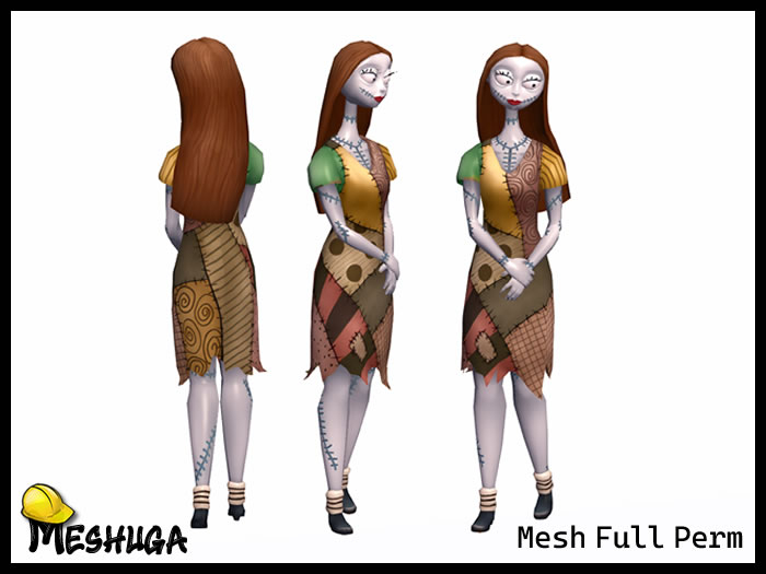 Meshuga - Halloween Samy Skeleton Character FULL PERM MESH 