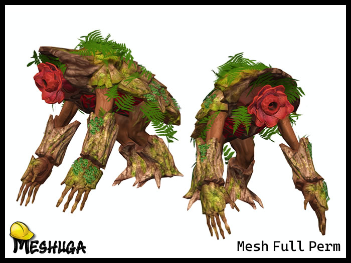 Meshuga - Halloween Flower Tree Creature FULL PERM MESH