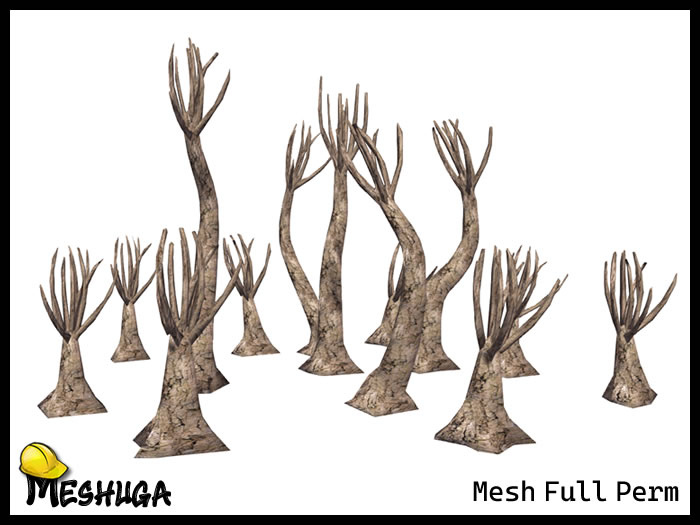 Meshuga - Halloween Forest Spooky Trees FULL PERM MESH 