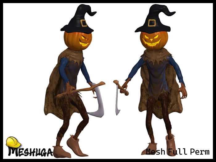 Meshuga - Jack O' Harvester Halloween Charater FULL PERM MESH