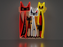 Cats Neon picture Full Permission