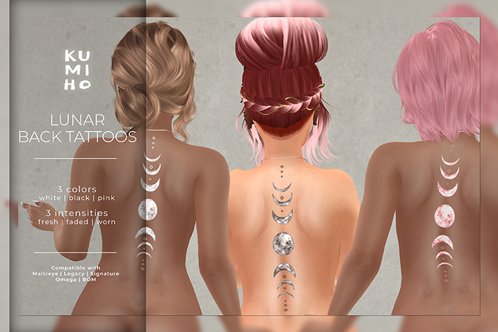 KUMIHO Lunar Back Tattoos FATPACK