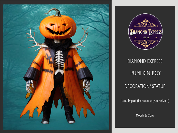 {DE} Pumpkin Boy - 3D Mesh