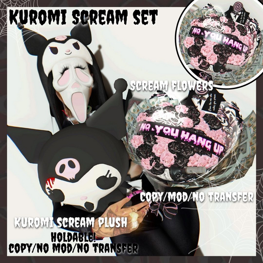 Kuromi Scream Set