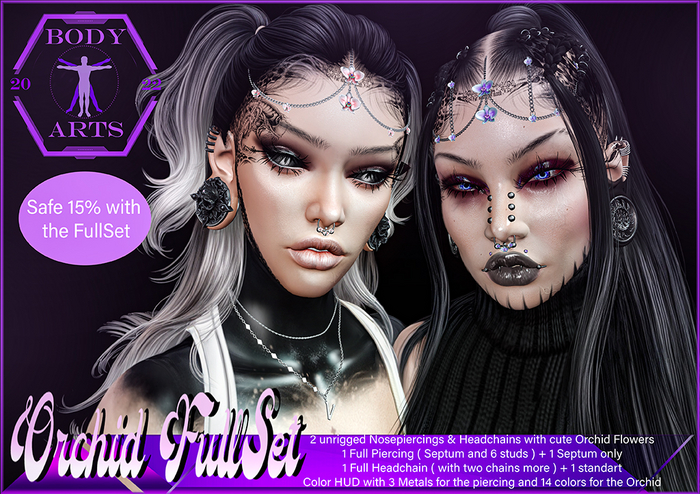 BodyArts - Orchid Full Set