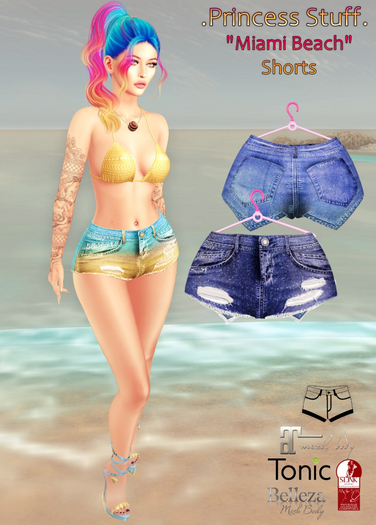 .Princess Stuff. [Miami Jeans Shorts] Denim Stars