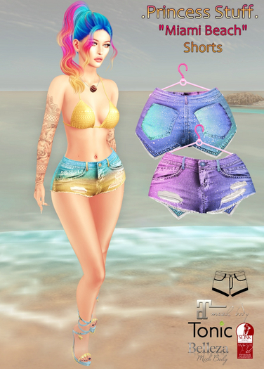.Princess Stuff. [Miami Jeans Shorts] Cute Pastel Tones
