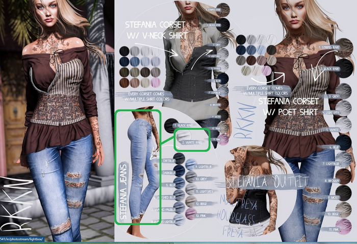 RKKN. Stefania / JEANS WHITE RARE - HOURGLASS
