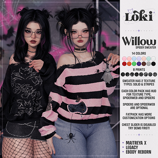 Loki - Willow Spider Sweater - FATPACK