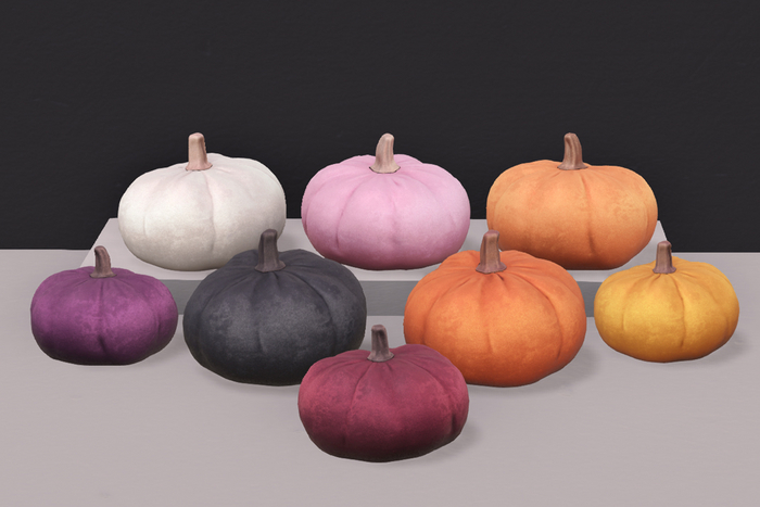 Velvet Pumpkins (Throw Pillows/Decor)