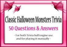 *Butterflies & Unicorns* ~ Classic Halloween Monsters Trivia