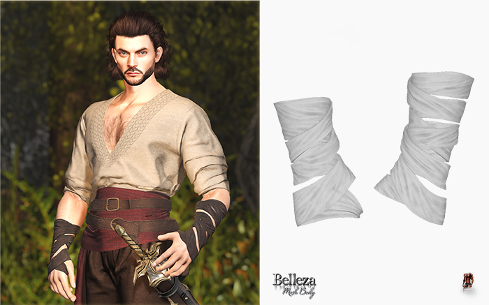(Stitched) Svend Bandage Wraps - White