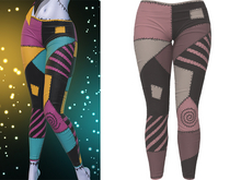 Kore Leggings [Patchwork Dusty] - Maitreya Lara • LaraX • Petite • PetiteX • Legacy • Reborn Bottoms // PBR ONLY