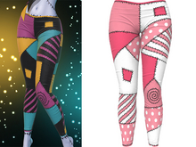 Kore Leggings [Patchwork Kawaii Pink] - Maitreya Lara • LaraX • Petite • PetiteX • Legacy • Reborn Bottoms // PBR ONLY
